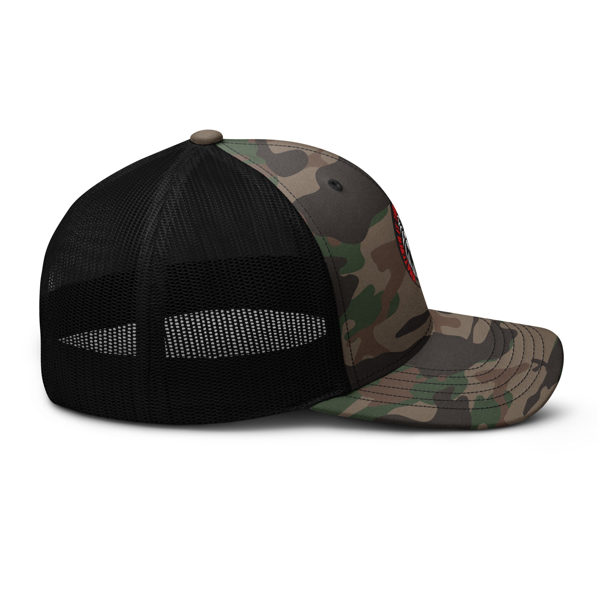 Camouflage - Whatever It Takes - Red Script trucker hat