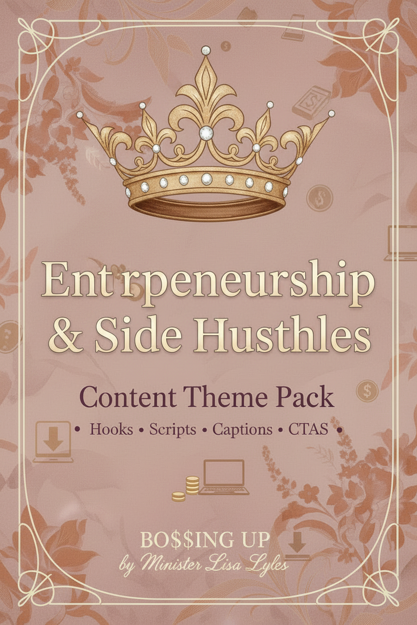 Entrepreneurship & Side Hustles Content Theme Pack Cover