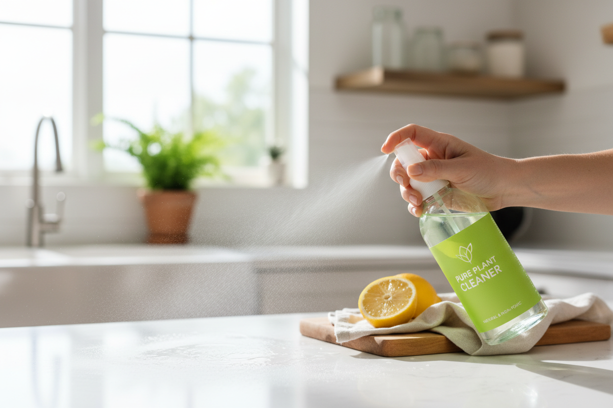 Cleaning product lifestyle shot