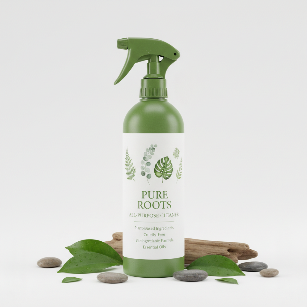 Pure Roots All-Purpose Cleaner natural green bottle