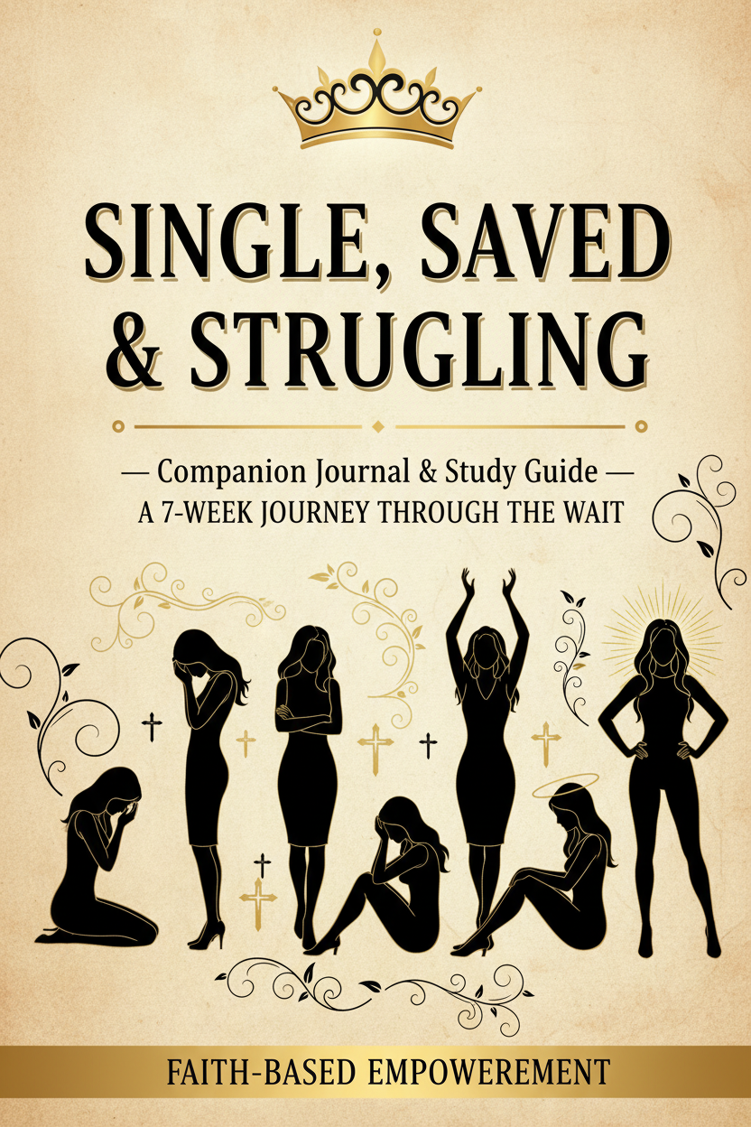 Single, Saved & Struggling — Companion Journal Cover