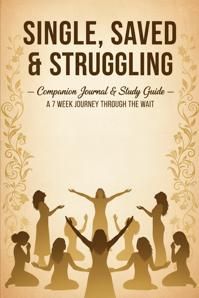 Single, Saved & Struggling — Tan Cover