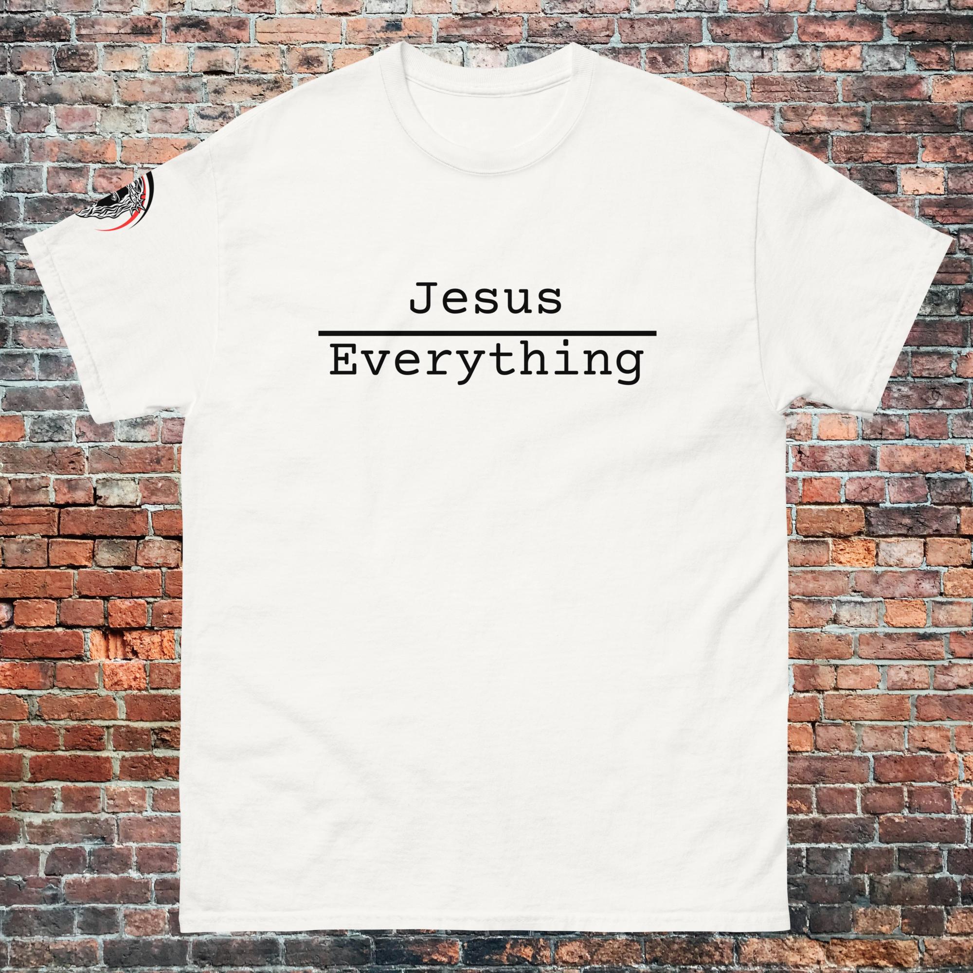 Jesus Over Everything Unisex classic white tee